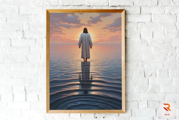 Download Jesus Christ Walking on Water Wall Art - King Collection