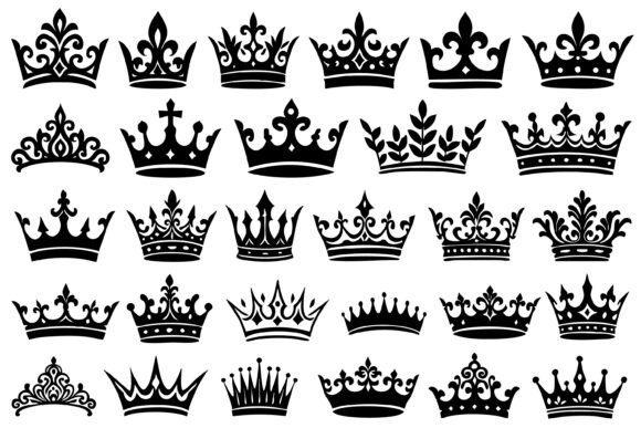 Download Royal King and Queen Crown Silhouette - King Collection