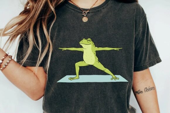 Download Zen Frog Yoga Warrior Pose Clipart Png - Zen Collection