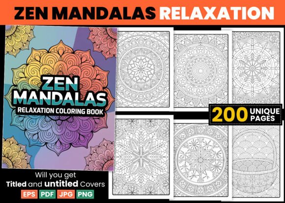 Download Zen Mandalas Coloring Pages Relaxation - Zen Collection