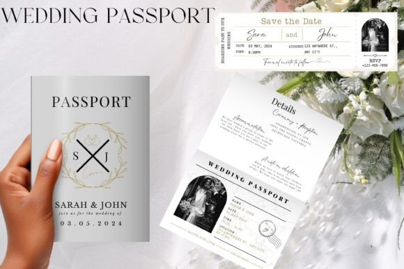 Download Wedding Passport Invitation Template - Sport Collection