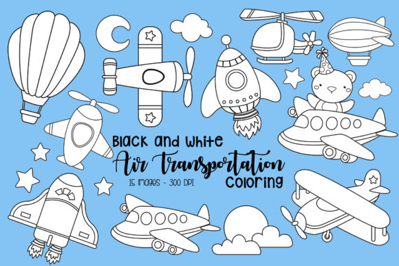 Download Black and White Air Transportation - Sport Collection