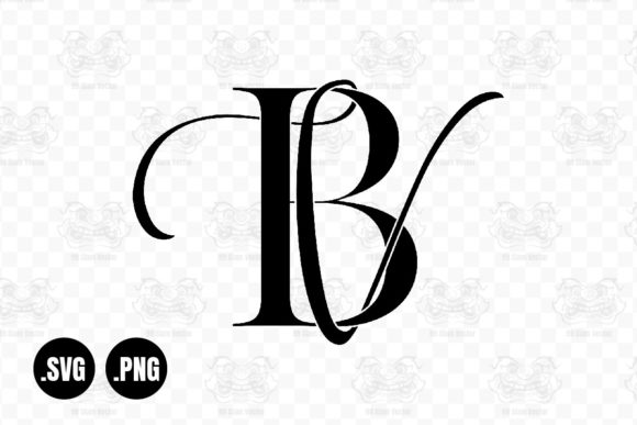 Download BV, VB, Wedding Monogram, Calligraphy - Premium Bundle