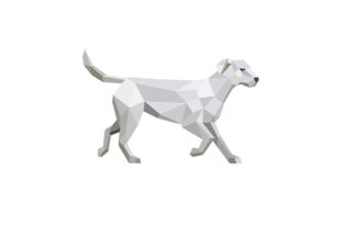 Download Labrador Walking Low Polygon - King Collection
