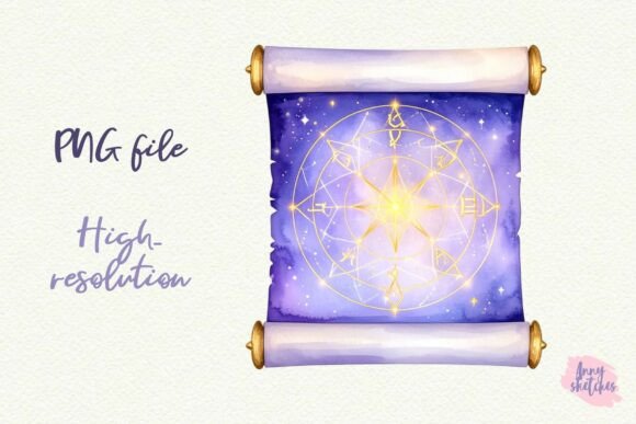 Download Mystic Scroll Sacred Geometry Clipart - Mystic Collection