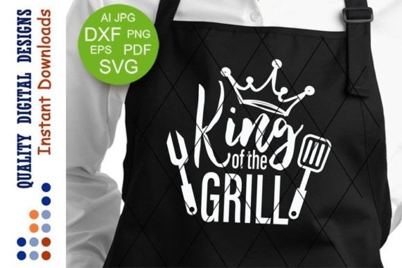 Download King of the Grill Apron Design BBQ - King Collection