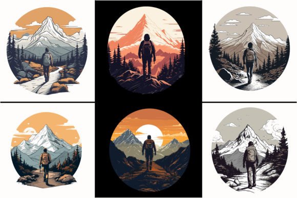 Download Adventure Mountain Hiking Man Silhouette - King Collection